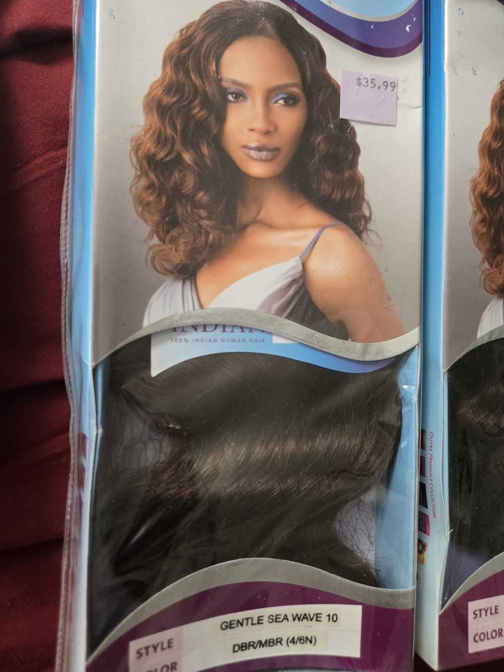 Gentle Sea Wave 10 Human Hair Wig - Dark Brown/Mahogany (DBR/MBR) $30